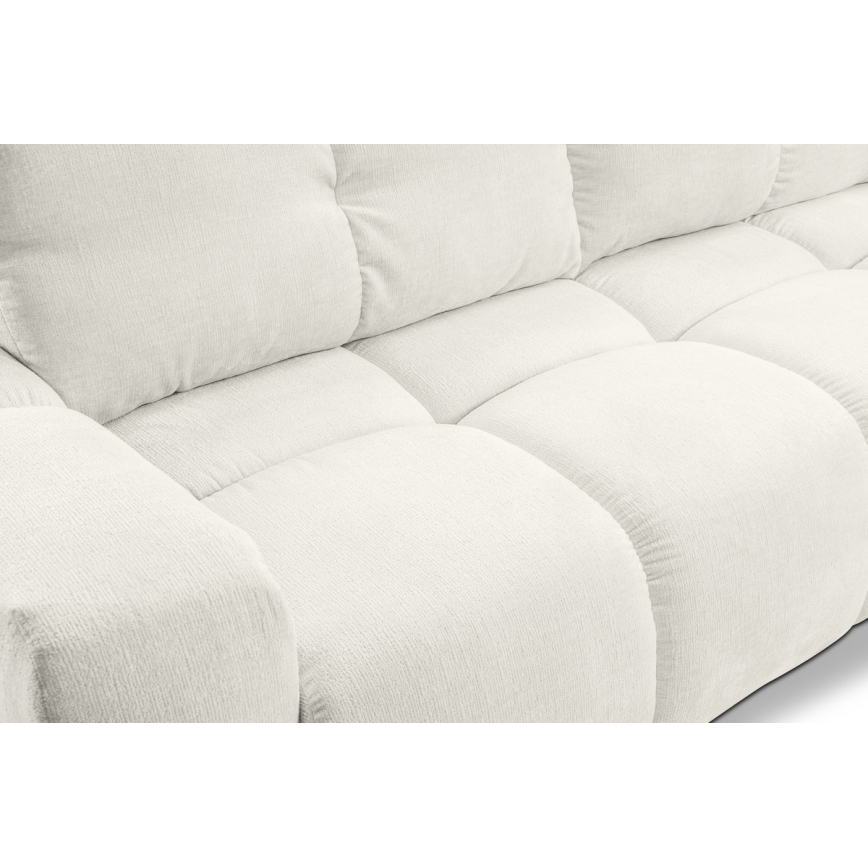 Divano imbottito pieghevole a tre posti con contenitore ALMADA beige