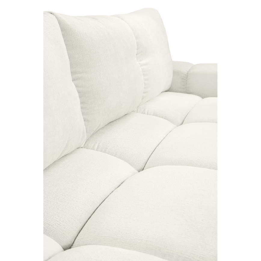 Divano imbottito pieghevole a tre posti con contenitore ALMADA beige