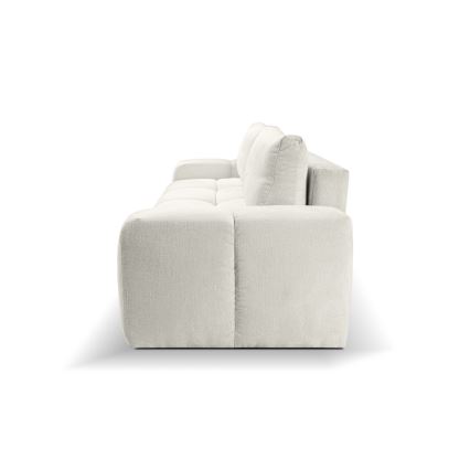 Divano imbottito pieghevole a tre posti con contenitore ALMADA beige