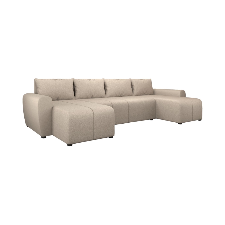Divano imbottito universale convertibile a U NEWPORT beige