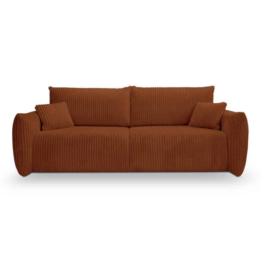 Divano letto 2 posti FRIDA marrone