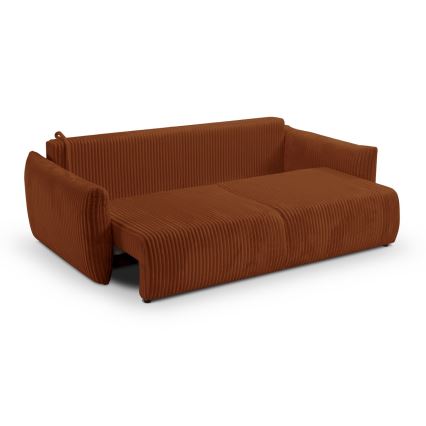 Divano letto due posti FRIDA marrone