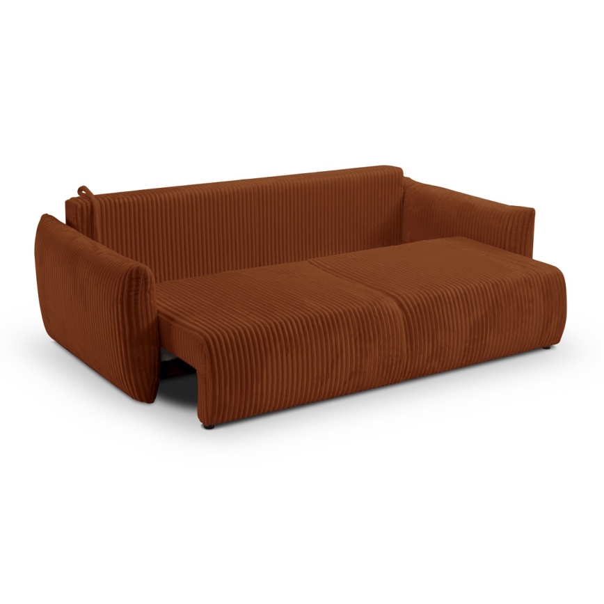 Divano letto due posti FRIDA marrone