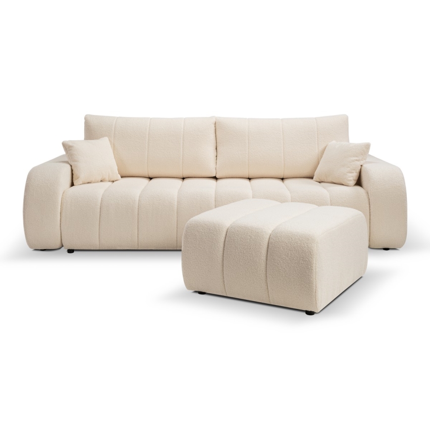 Divano letto 3 posti DESIO beige