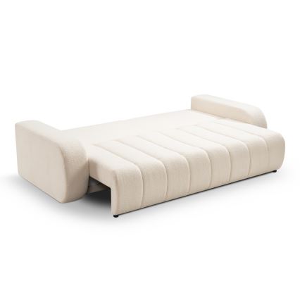 Divano letto beige a tre posti DESIO