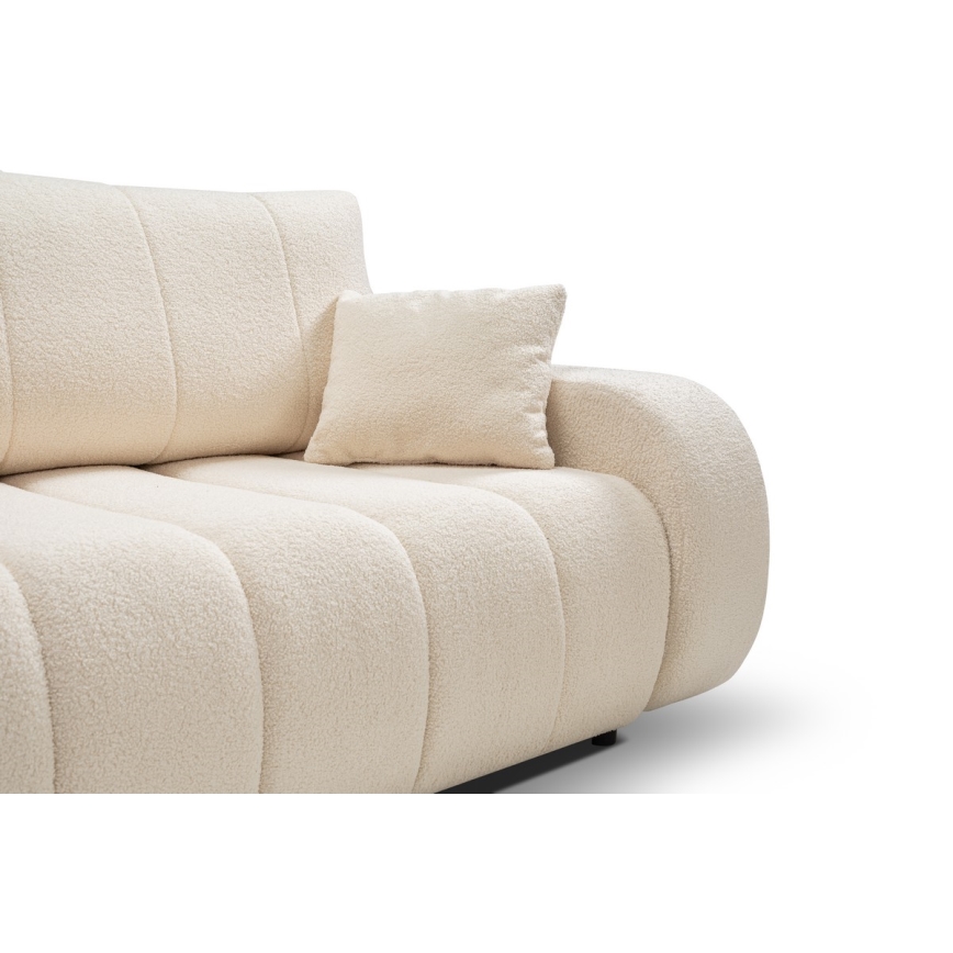 Divano letto beige a tre posti DESIO