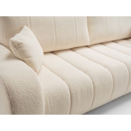 Divano letto beige a tre posti DESIO