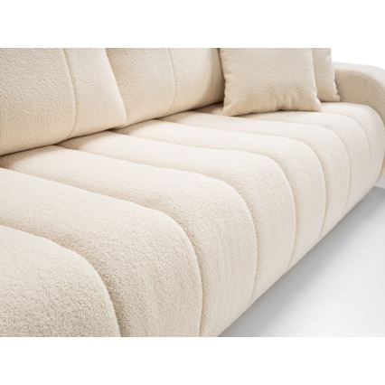 Divano letto beige a tre posti DESIO