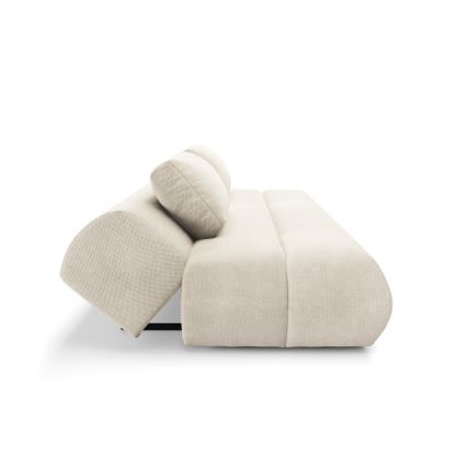 Divano letto a tre posti FANO crema