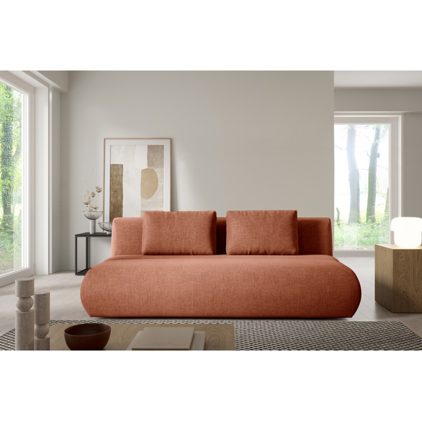 Divano letto 3 posti FANO marrone