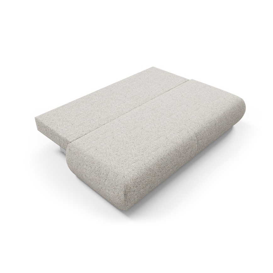 Divano letto a tre posti con contenitore PRATO beige