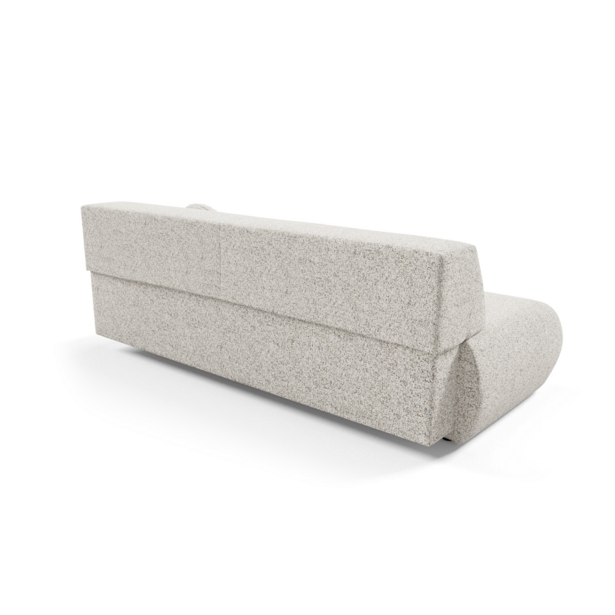 Divano letto a tre posti con contenitore PRATO beige