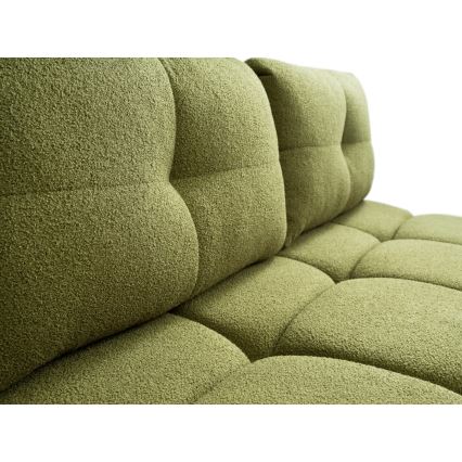 Divano letto a tre posti con contenitore NUORO verde