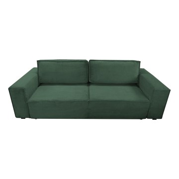 Divano letto a tre posti con contenitore RONDA verde