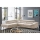 Divano letto angolare a L con contenitore BRESCIA, lato sinistro, beige