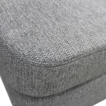 Divano letto angolare a U con contenitore SERPA, lato sinistro, grigio