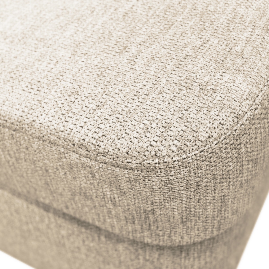 Divano letto angolare a U SERPA con contenitore, angolo destro, beige