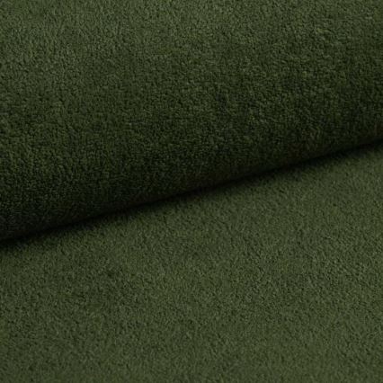 Divano letto angolare CASTELO a L con vano contenitore, lato sinistro, verde