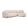 Divano letto angolare con contenitore a L OLBIA, angolo destro, beige