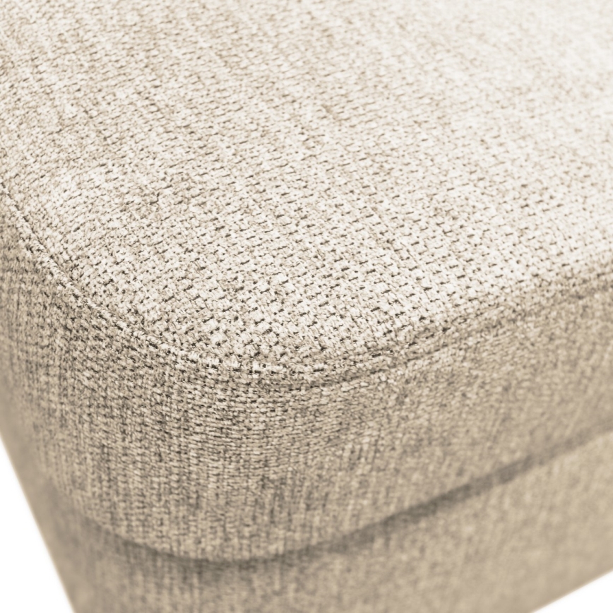 Divano letto angolare con vano contenitore a U SERPA, lato sinistro, beige