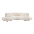 Divano letto angolare imbottito con contenitore a L ALMADA angolo destro beige