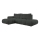 Divano letto angolare imbottito con contenitore a L ALMADA, angolo sinistro, antracite