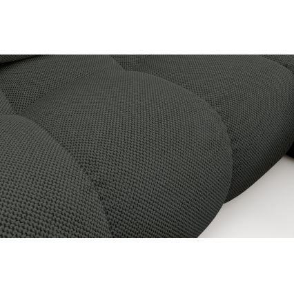 Divano letto angolare imbottito con contenitore a forma di L ALMADA, lato destro, antracite