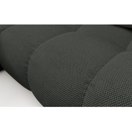 Divano letto angolare imbottito con vano contenitore a L ALMADA, angolo sinistro, antracite