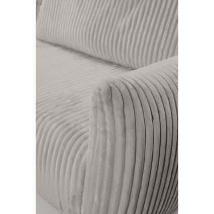 Divano angolare letto reversibile con contenitore a L FRIDA grigio