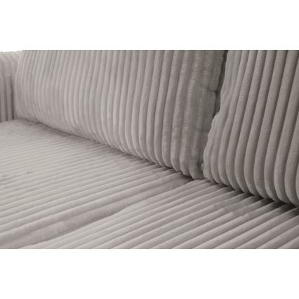 Divano angolare letto reversibile con contenitore a L FRIDA grigio