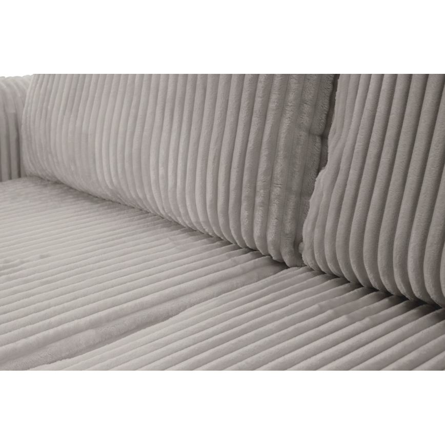 Divano angolare letto reversibile con contenitore a L FRIDA grigio
