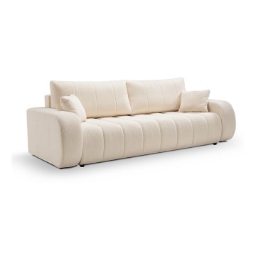Divano letto beige a tre posti DESIO