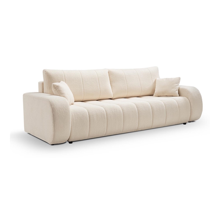 Divano letto beige a tre posti DESIO