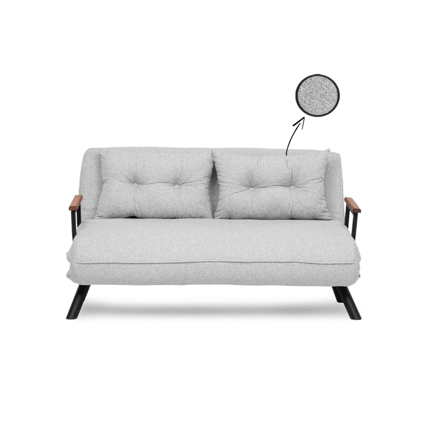 Divano letto due posti QIRA grigio