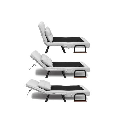 Divano letto due posti QIRA grigio