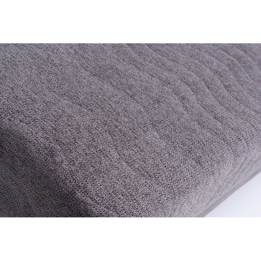 Divano letto imbottito a 3 posti PAUL, ideale per il sonno quotidiano, con braccioli, grigio