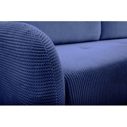 Divano imbottito letto a tre posti CLOUDY blu