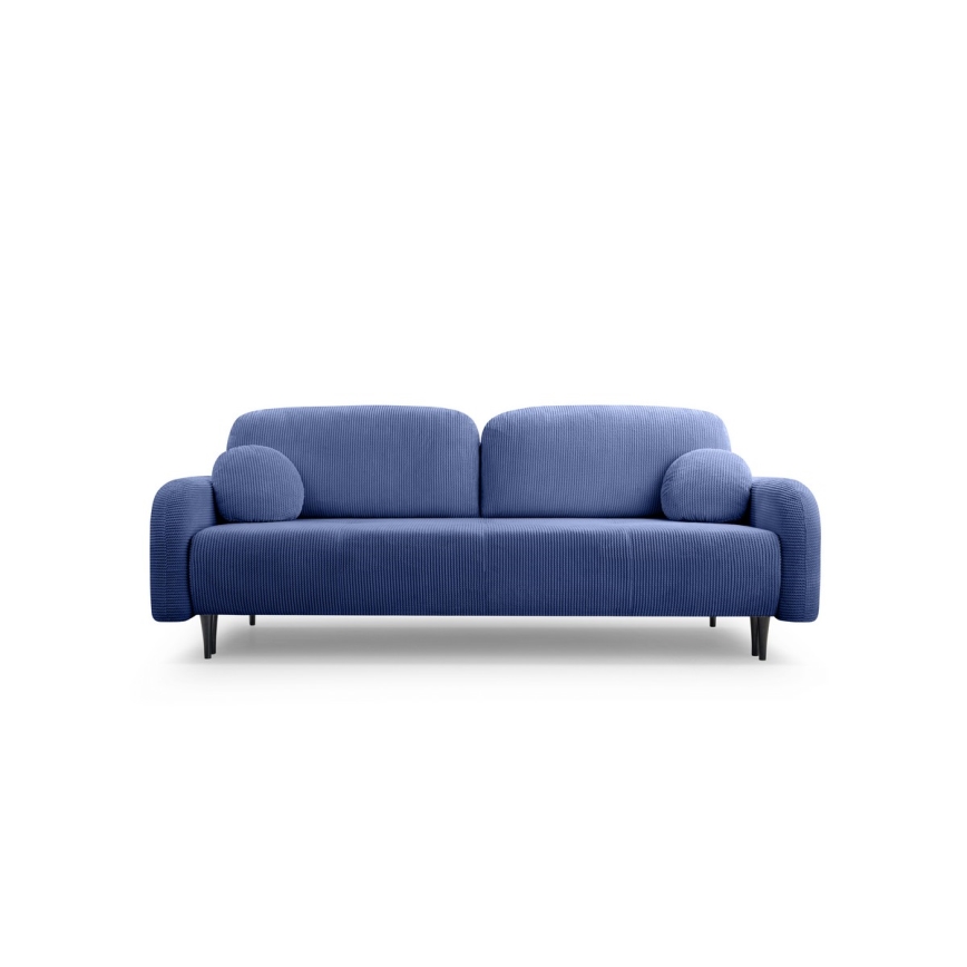 Divano imbottito letto a tre posti CLOUDY blu