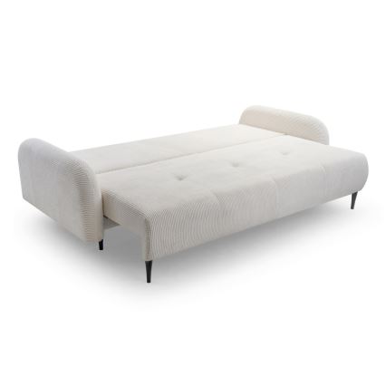 Divano imbottito letto a tre posti CLOUDY crema