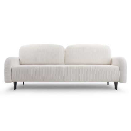 Divano imbottito letto a tre posti CLOUDY crema