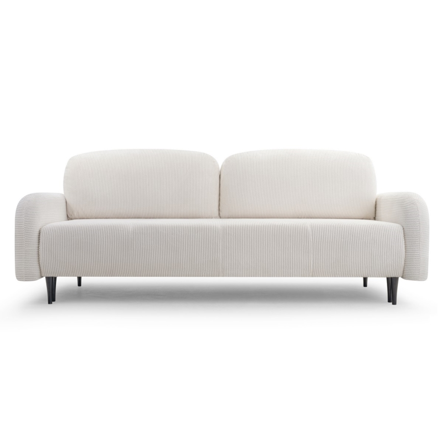 Divano imbottito letto a tre posti CLOUDY crema