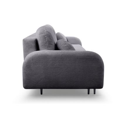 Divano letto imbottito 3 posti CLOUDY, grigio