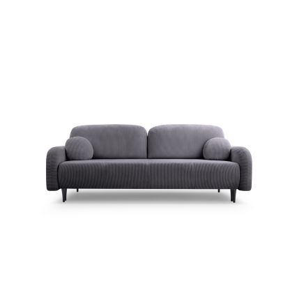 Divano letto imbottito a tre posti CLOUDY grigio