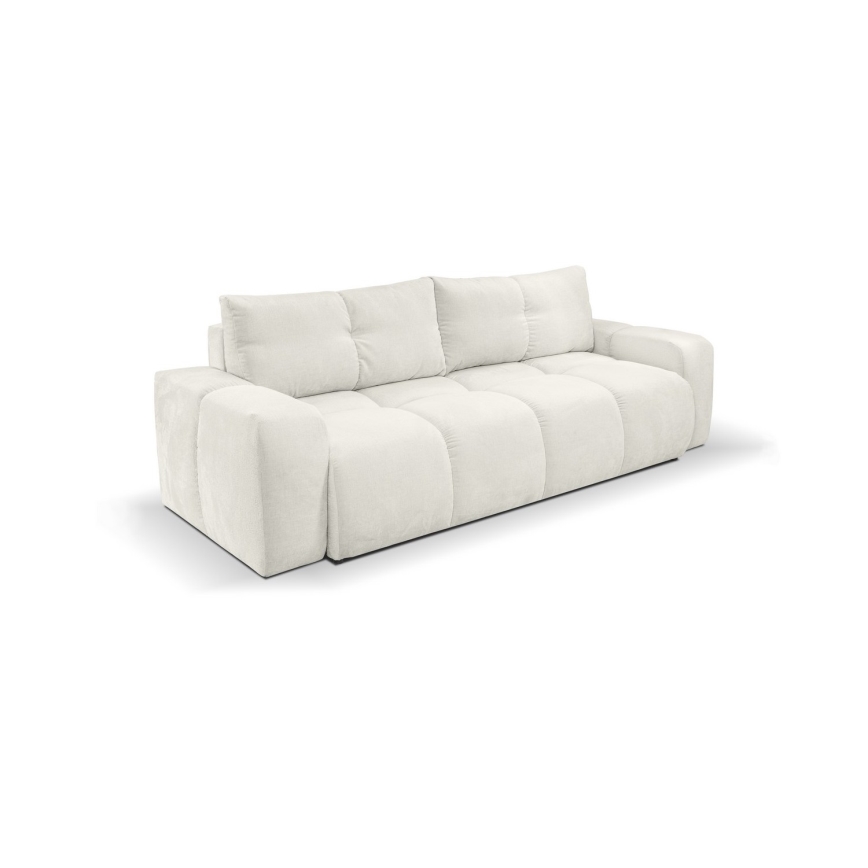 Divano letto imbottito a 3 posti con contenitore ALMADA beige