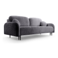Divano letto imbottito a tre posti CLOUDY grigio