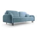 Divano letto imbottito a tre posti CLOUDY turchese