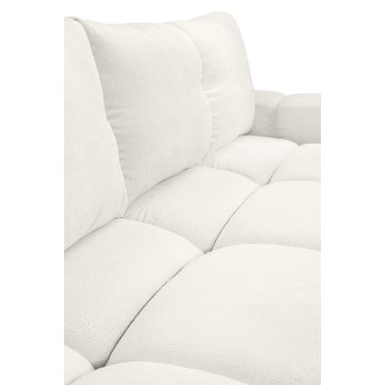 Divano letto imbottito a tre posti con contenitore ALMADA beige