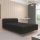 Divano letto imbottito BRISBANE 110x200 cm nero