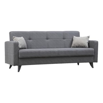 Divano letto tre posti KORFU grigio scuro