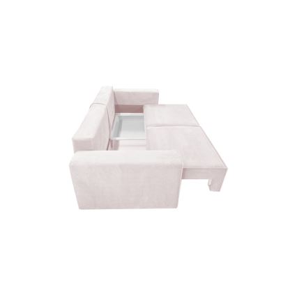 Divano pieghevole con contenitore RONDA beige